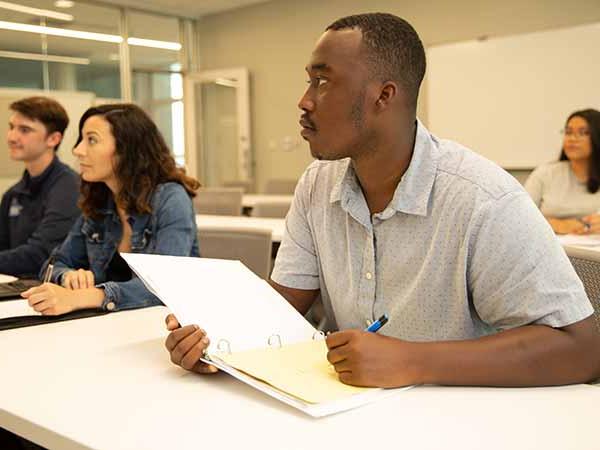 students in class